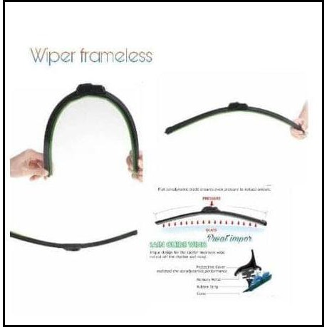 Wiper Frameless Mobil / Frameless / Wiper Satu Pcs