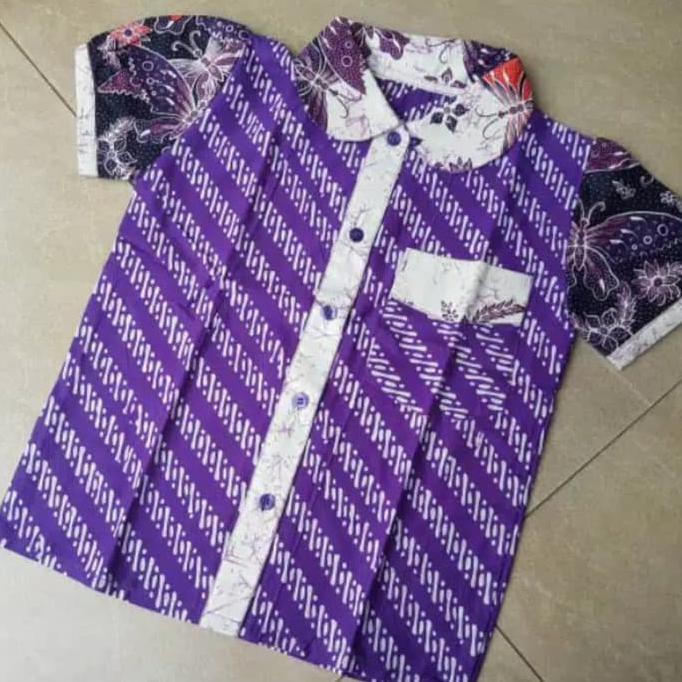 Blouse Batik Anak Cewe Tk Sd Kelas 2 Size 6 270519 Shopee Indonesia