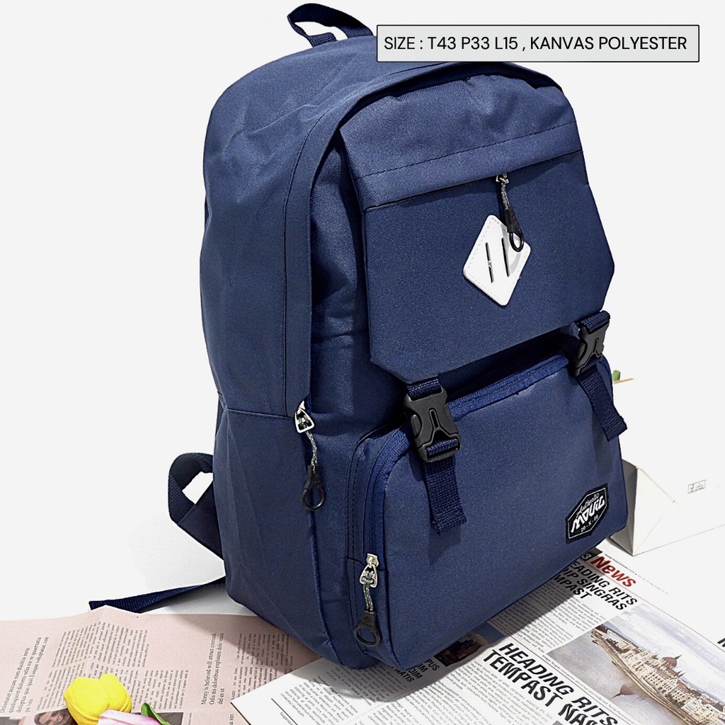 『Bebas Ongkir 』 MOVIC Tas Merek Pria Ransel Sekolah/Kuliah/Kerja BISA COD SEMARANG PRODUK LOKAL