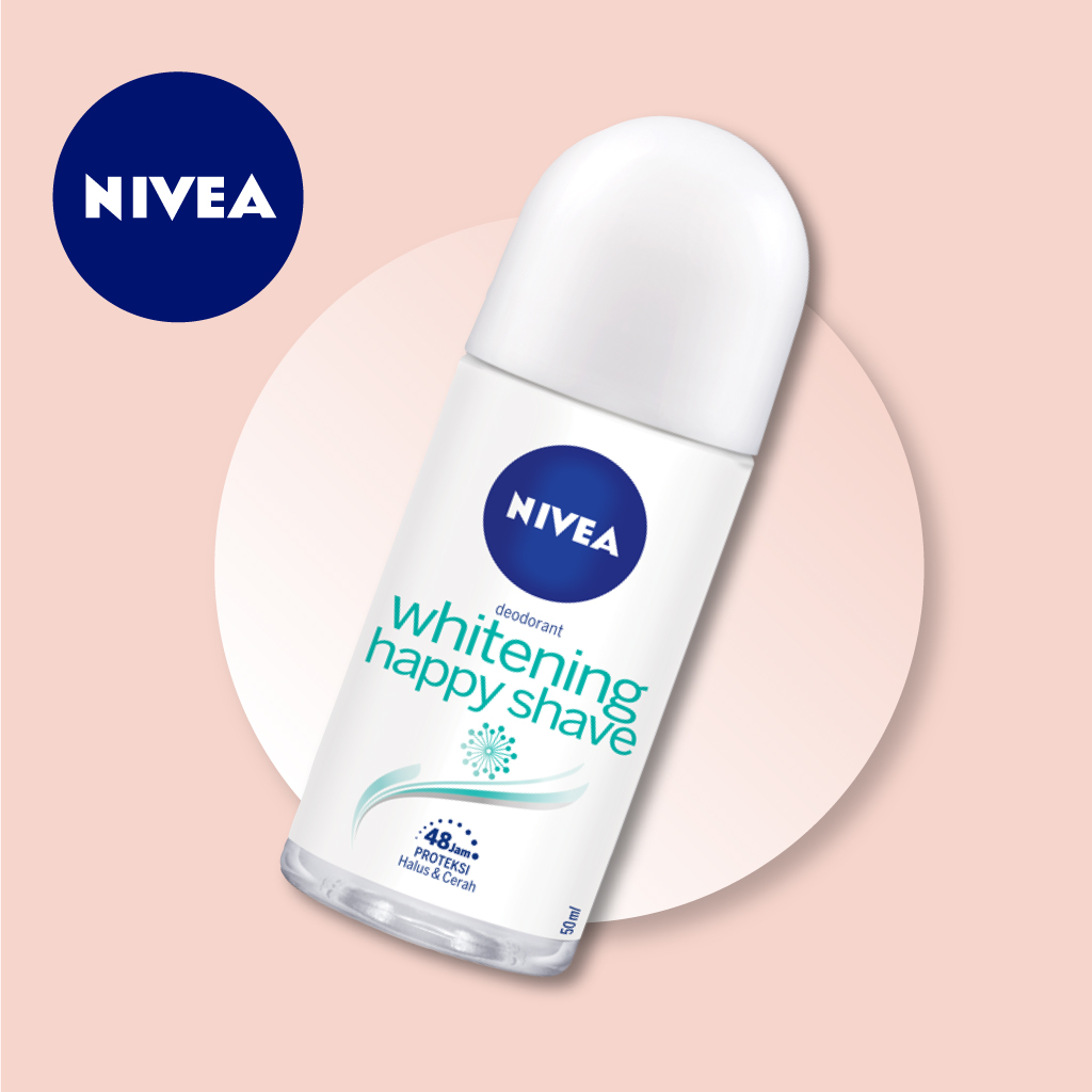 NIVEA Extra White Radiant &amp; Smooth + Deodorant Happy Shave 50 ml