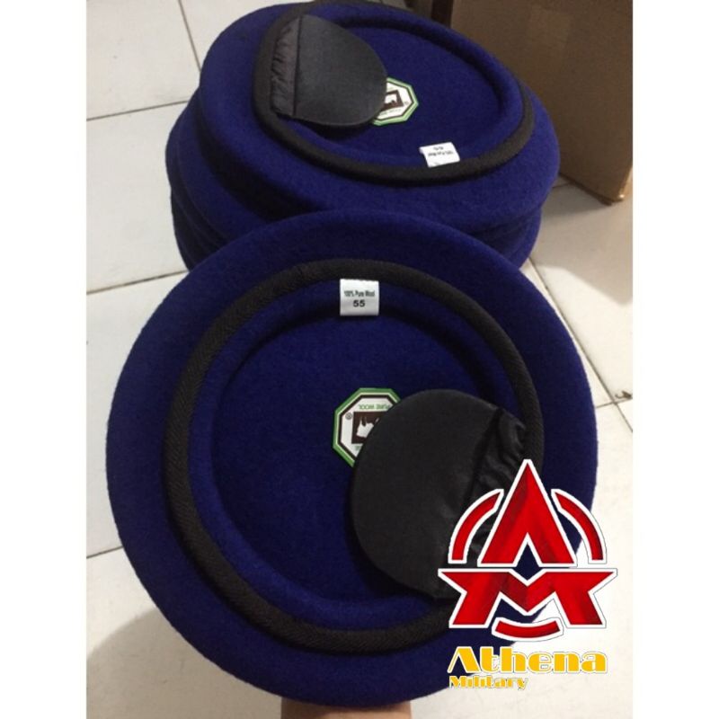 Baret biru AIRUD| Baret POL AIR | Baret camel pure wol