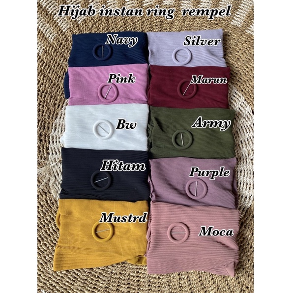 Instan rempel ring /  hijab instan ring