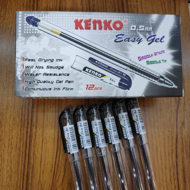  Pulpen Kenko  Easy Gel isi 12 pcs Shopee Indonesia