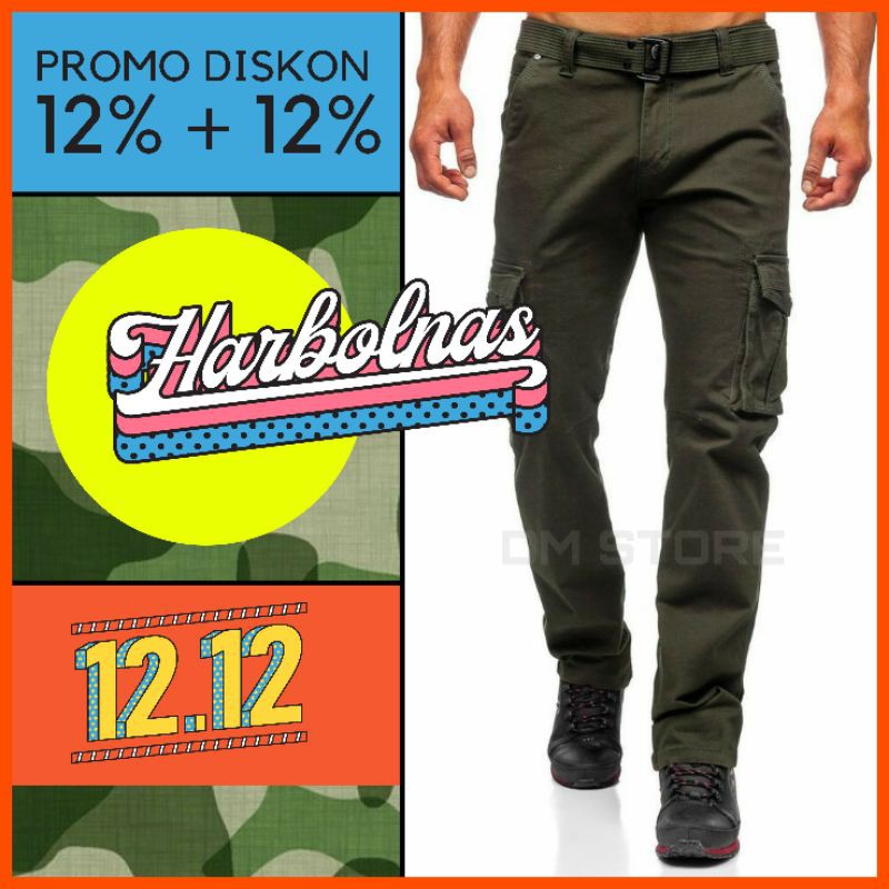 CELANA CARGO PANJANG PRIA / CELANA TAKTIKAL PRIA