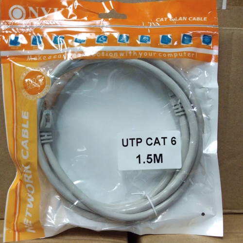 KABEL LAN UTP CAT6 MERK NYK 1.5/3/5/10/15/20 METER