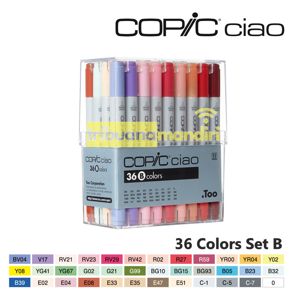 

Copic Ciao Marker Set 36 Set B