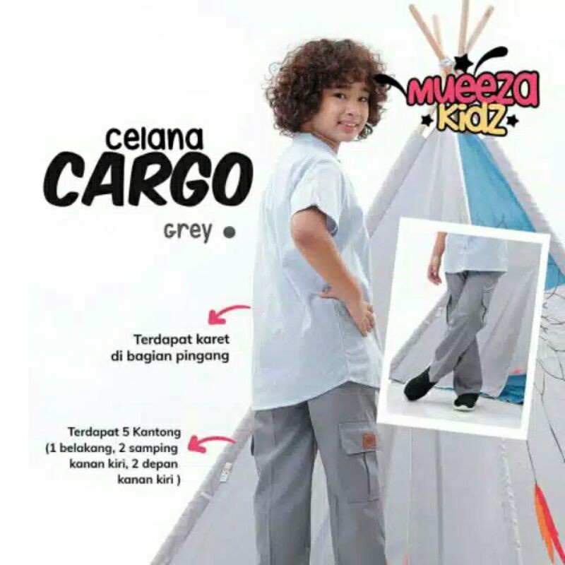 CELANA CARGO ANAK DAN REMAJA BY MUEEZA KIDS | CELANA PANJANG ANAK LAKI LAKI | CELANA CARGO