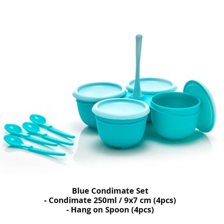 

Tuperware 4pcs Condimate set wadah saji