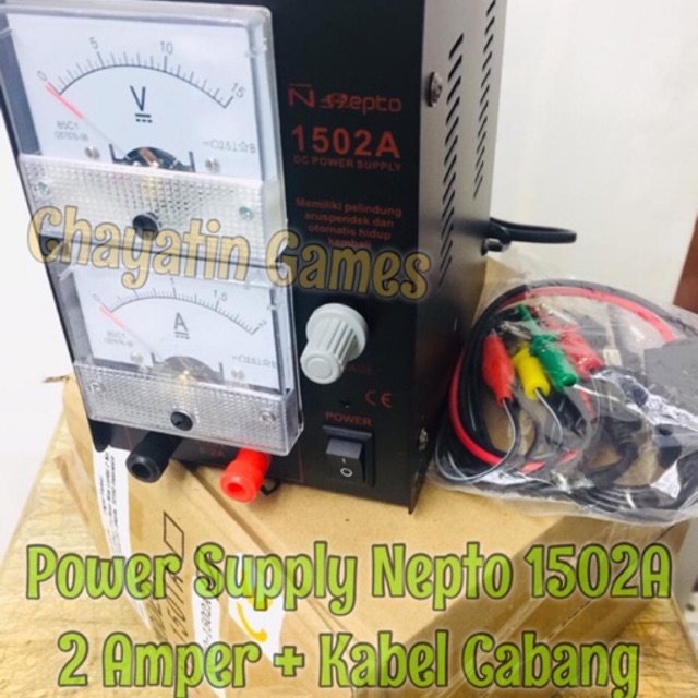 Power Supply HP / Ponsel Type PS-1502A 2 Amper ( Manual - Analog )