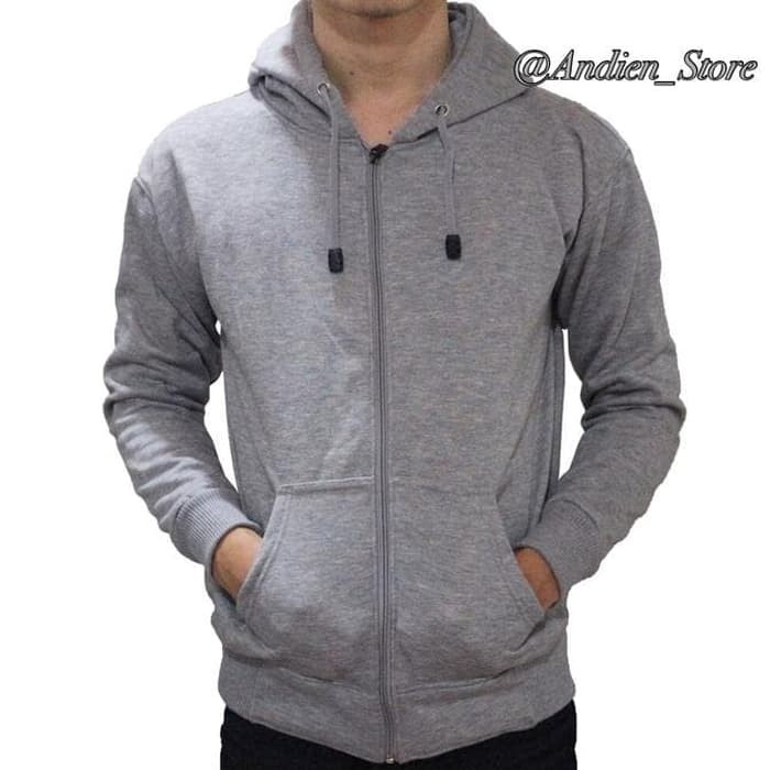 TERMURAH ! Jaket Pria Hoodie ZIpper Polos Premium / Jaket Hoodie / Jaket Zipper / Jaket Wanita