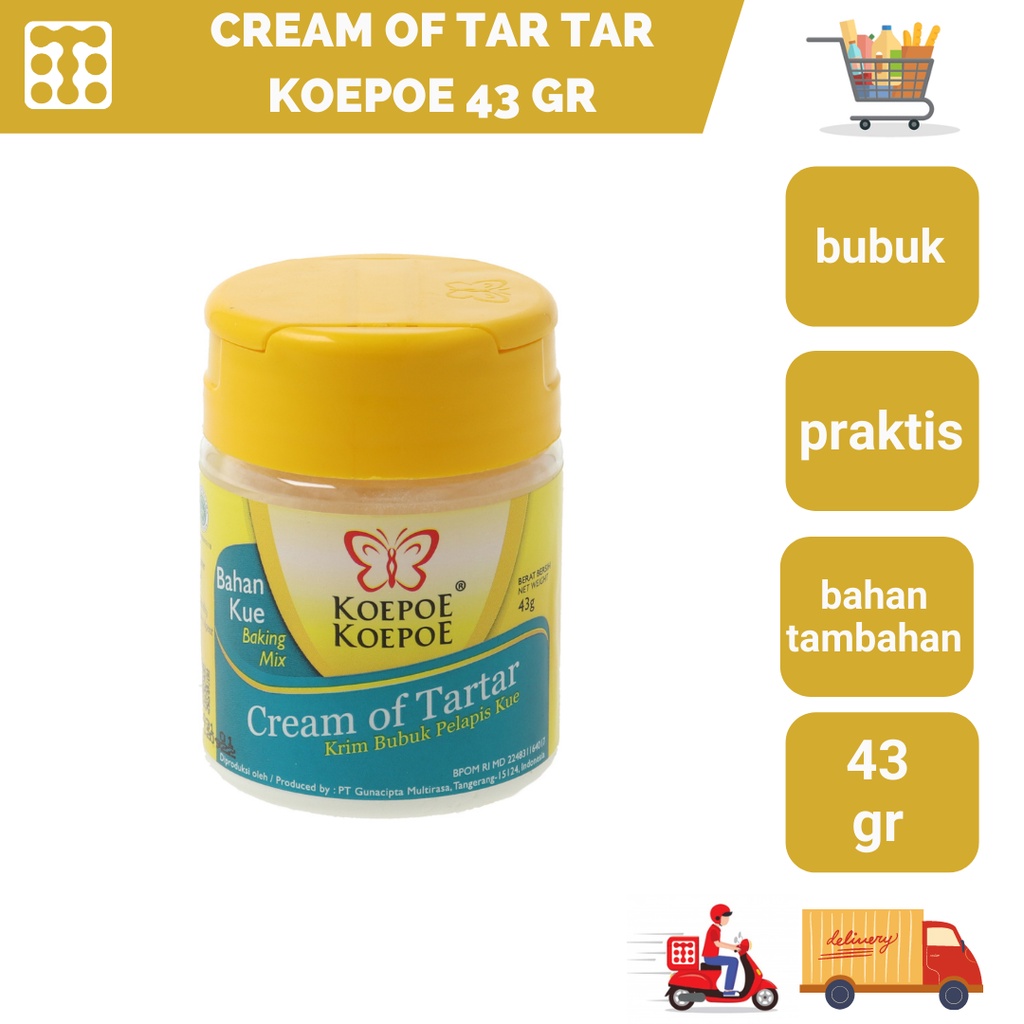 

Cream Of Tar Tar Koepoe 43 Gram