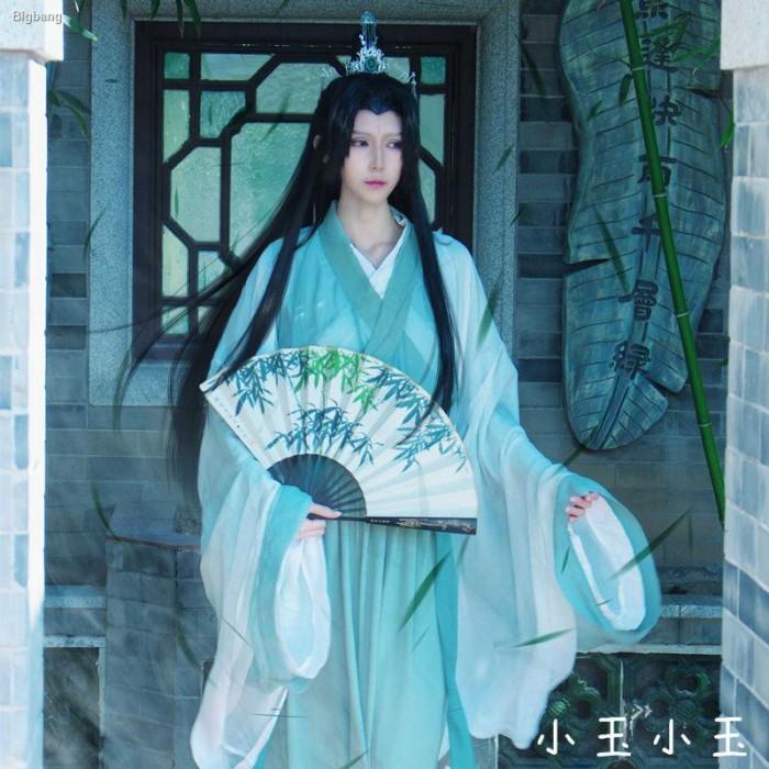 Kostum Shen Qingqiu Cos Hanfu Wei Jin Wind Hanfu Men'S Hanfu Suit