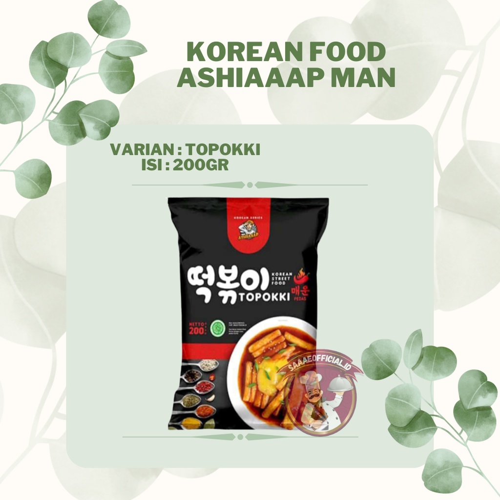 

Ashiaaap Topokki HALAL (200gr) / Toppoki Tteokbokki Instant Tokpoki Pedas Rabokki Mozarella Korea