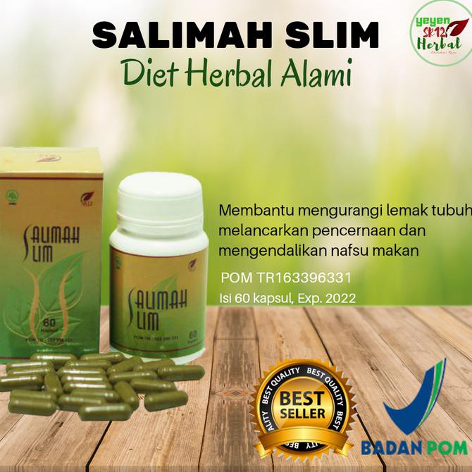 TERLARIS  AMPUH. SR12 SALIMAH SLIM / OBAT PELANGSING HERBAL / OBAT DIET / BPOM