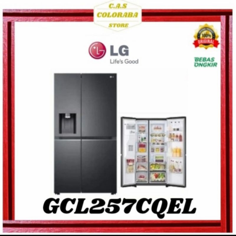 KULKAS LG GCL257CQEL KULKAS SIDE BY SIDE INVERTER GC-L257CQEL GCL257 GC-L257 KULKAS LG SIDE BY SIDE