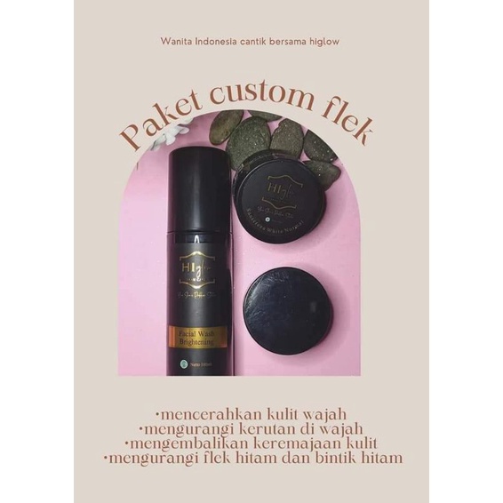 Hi Glow Skincare paket custom flek