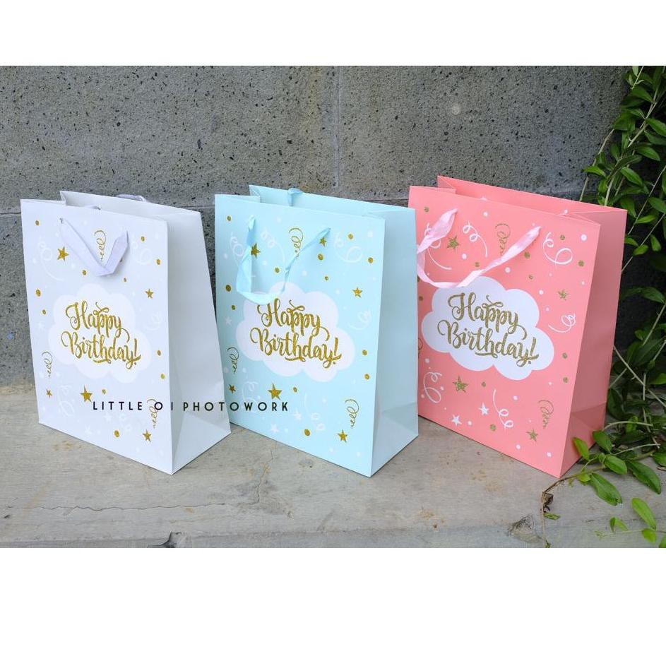 

[Grosir] 174 Happy Birthday Paper Bag / Tas Ulangtahun / Goodiebag ✵