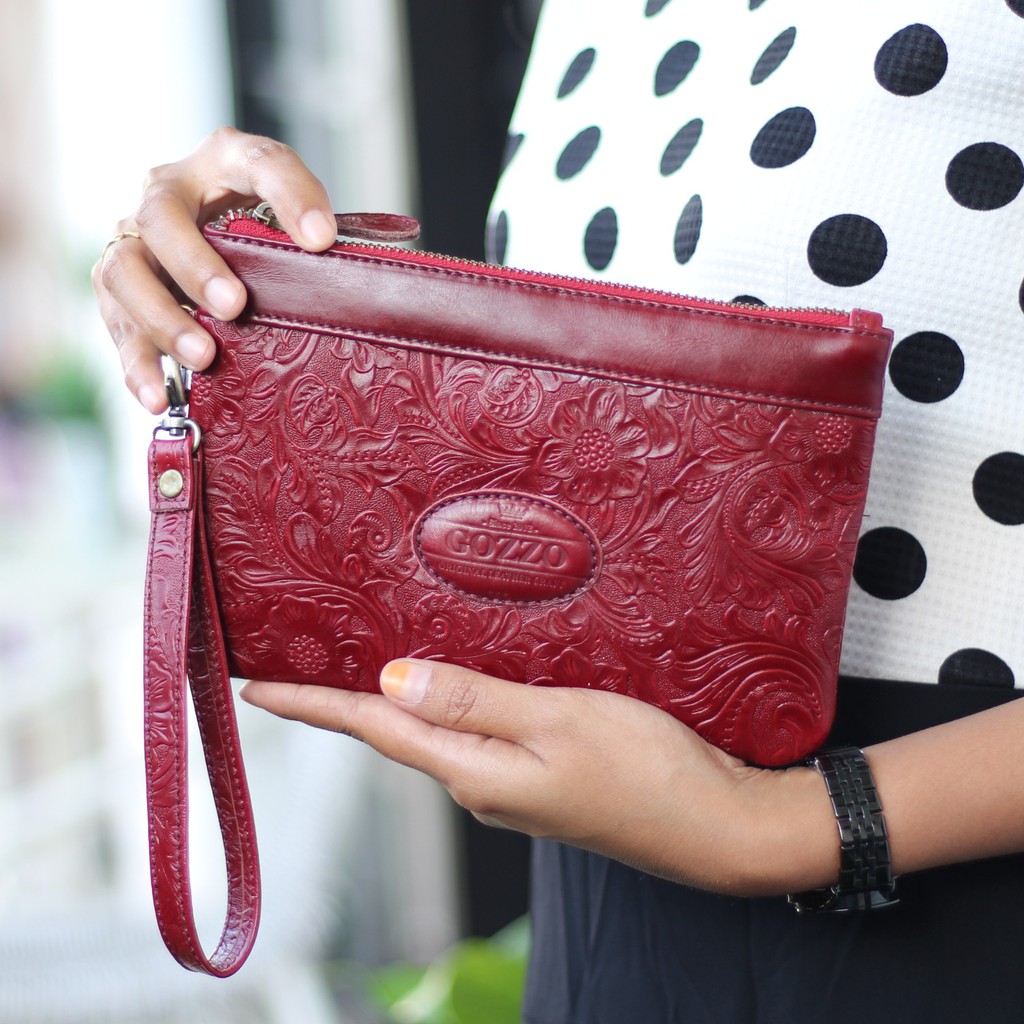 TERMURAH !! CLUTCH WANITA 100% KULIT ASLI LOVELY BATIK / FREE GRAVIR NAMA