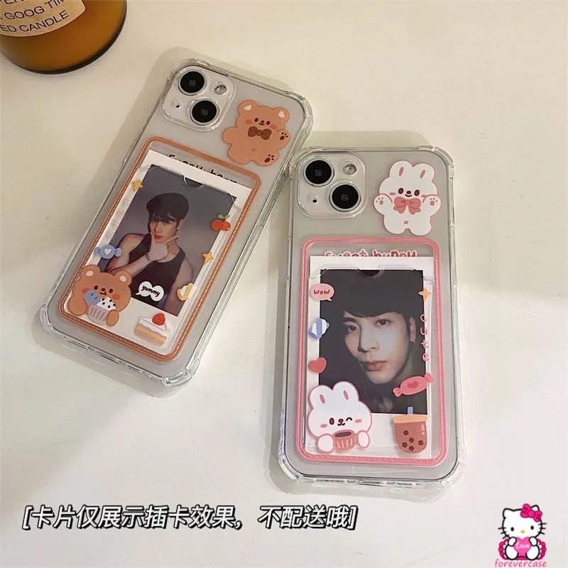 Soft Case Tpu Motif Kelinci / Beruang Untuk Oppo A96 A16 A7 Reno 7 A12 A15s A15 A76 A35 A3s A5s A54 A74 A36 A11K A95