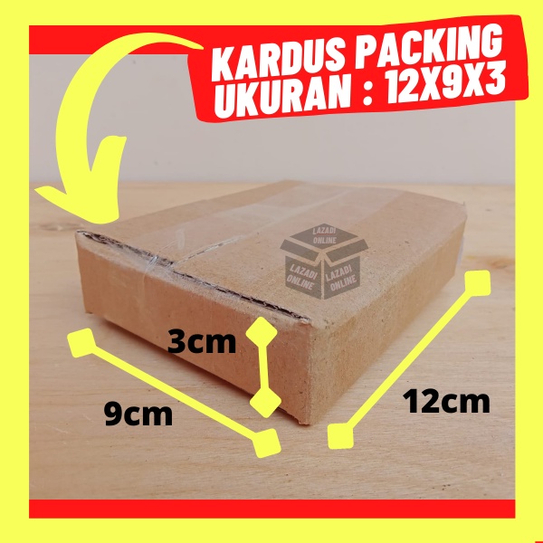 

kardus 12x9x3 kardus packing luar polos dalam ada tulisan / kardus tebal kardus kuat kardus murah