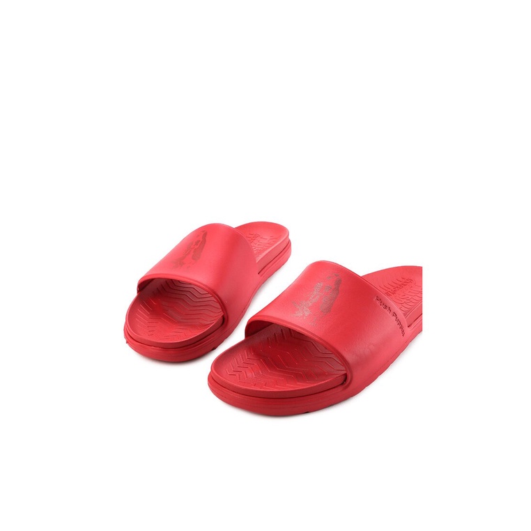 SANDAL SLIDE HUSH PUPPIES PRIA ORIGINAL CASUAL BRANDED MERAH HM15