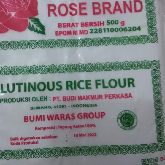 

◌ Tepung ketan putih tepung beras putih rose brand 500g - tepung ketan ◙