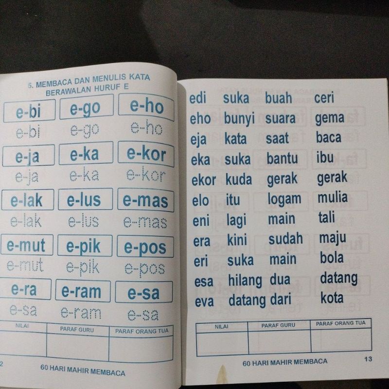 buku metode 60 hari mahir membaca 48 halaman (21x30cm)