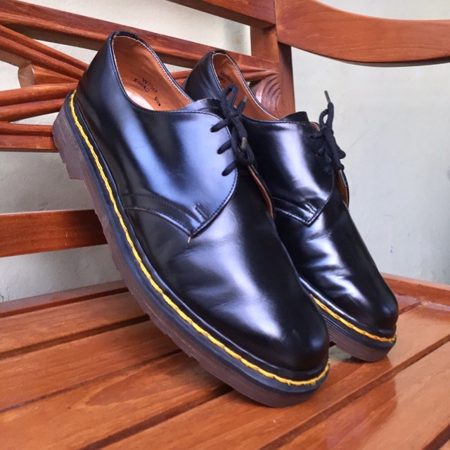 Dr. Martens 1461 Double Stitch Black Smooth | Made in England