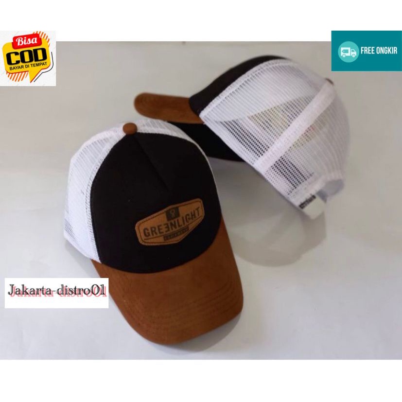 BISA COD!!!TOPI TRUCKER GREENLIGHT PRIA WANITA TERBARU