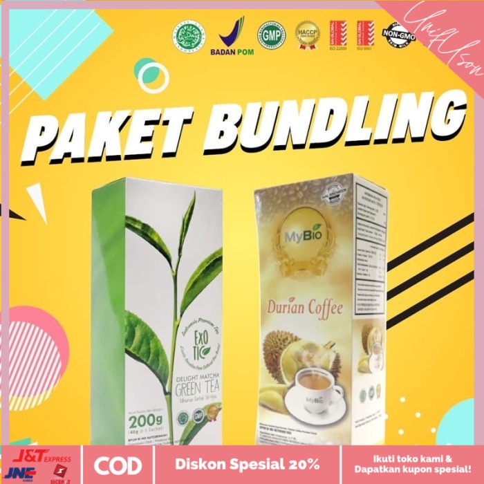 

⭐COD⭐ [PAKET BUNDLING] MyBio Durian + Exotic Matcha