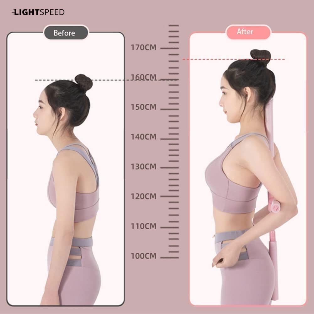 LIGHTSPEED Tongkat Yoga Pilates / Back Stretch Sticks / Yoga Stick Tongkat / Alat Bantu Yoga Penegak Punggung-4
