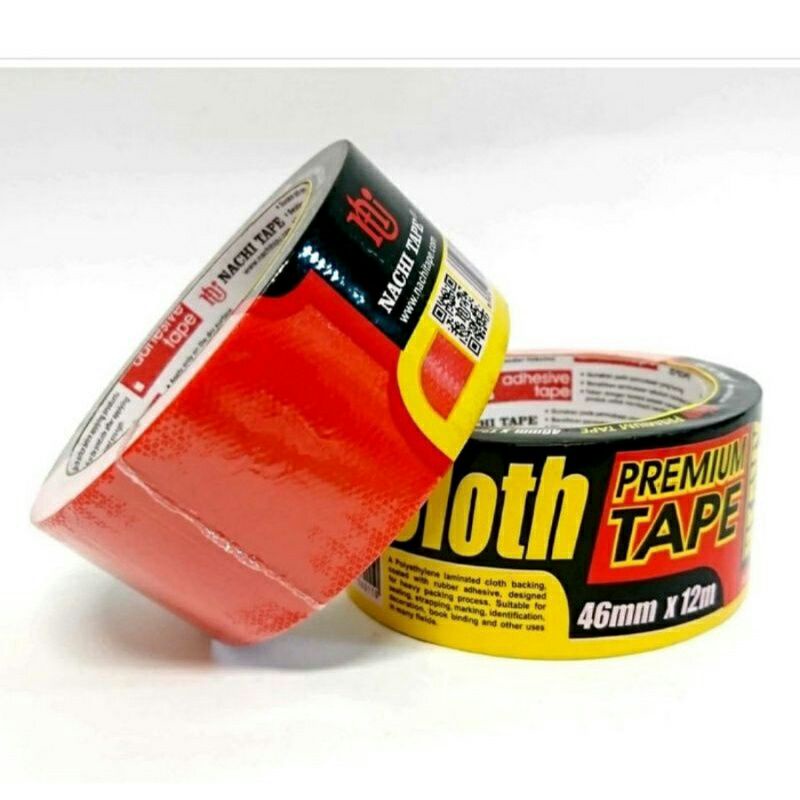 

Lakban Kain Merah Nachi Cloth Tape 46 mm / 2 Inch x 12 meter 100% Original