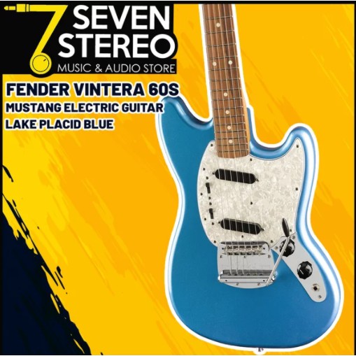 Fender Vintera 60s Mustang Electric Guitar Lake Placid Blue