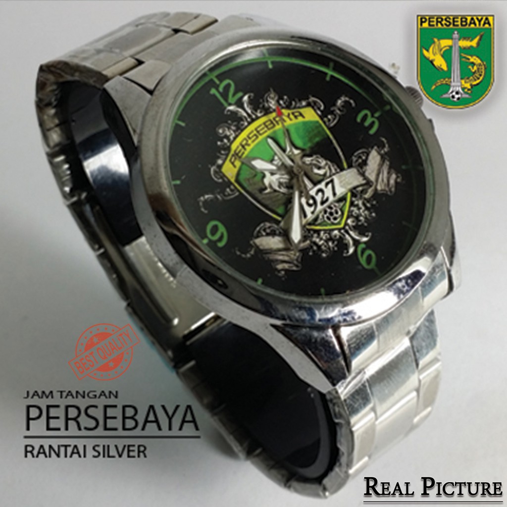 (BEST ITEM) JAM PERSEBAYA RANTAI PUTIH (MOTI) 1