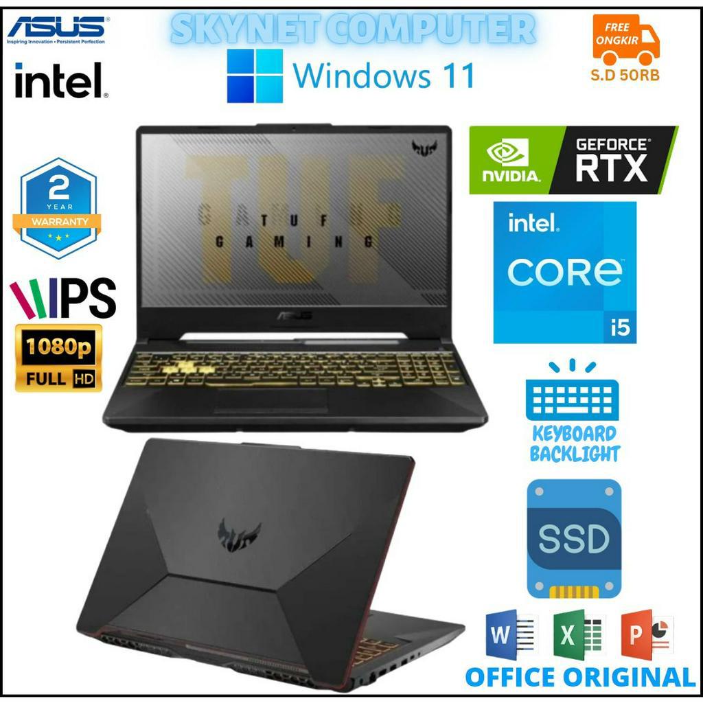 ASUS TUF GAMING F15 FX506HC INTEL CORE i5 11400H RAM16GB SSD512GB RTX3050 4GB WINDOWS 11 DAN OHS 2021 ORIGINAL