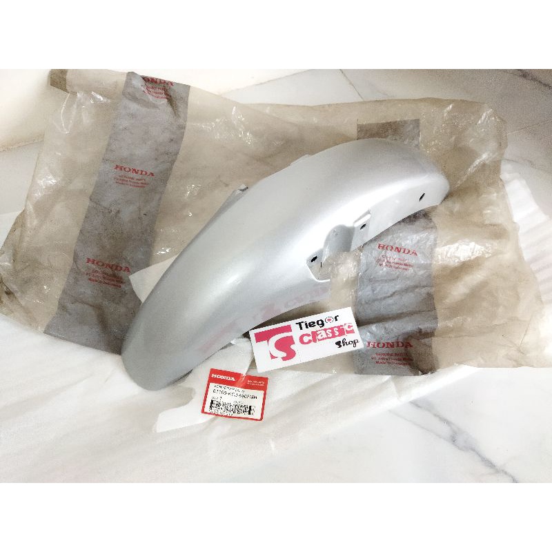 Front Fender Spakbor Depan Tiger 2000 Lama Slebor Depan Tiger Lawas Lama Tilam Tilas SILVER Original
