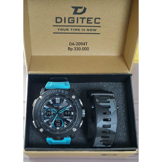 Jam Tangan Pria Digitec Original DA-2094T Tahan Air Gratis Ongkir