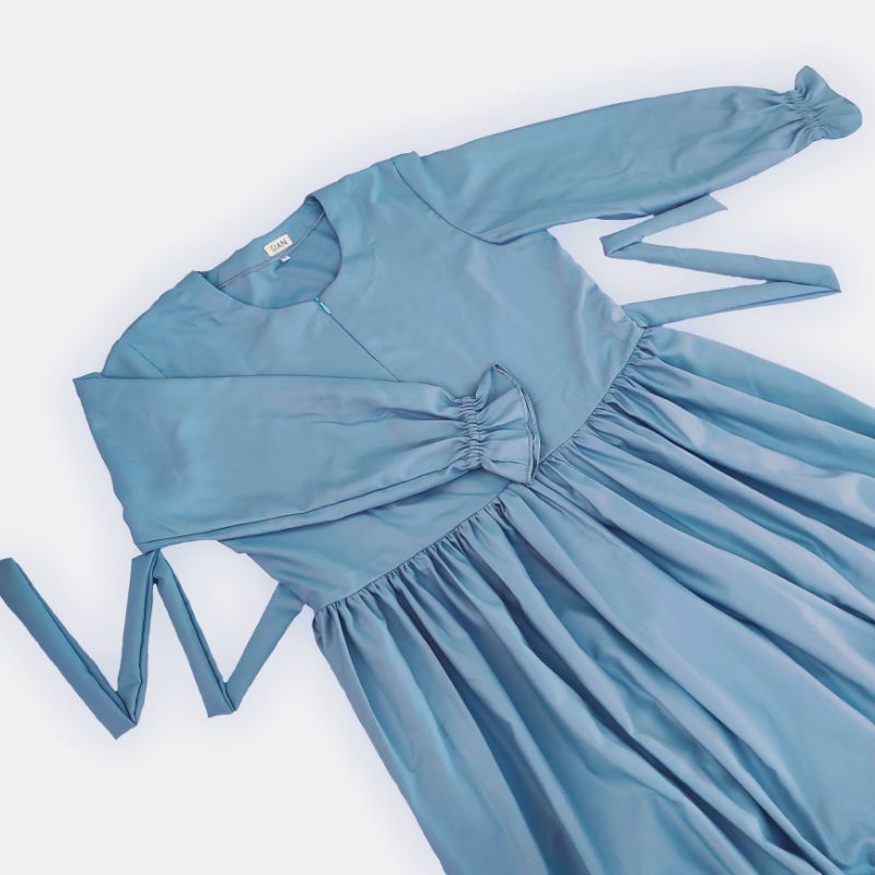 Luna Dress Dusty Blue