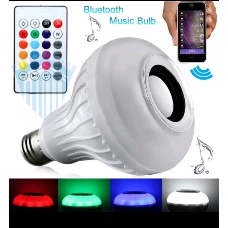 Lampu Bohlam LED Speaker Bluetooth