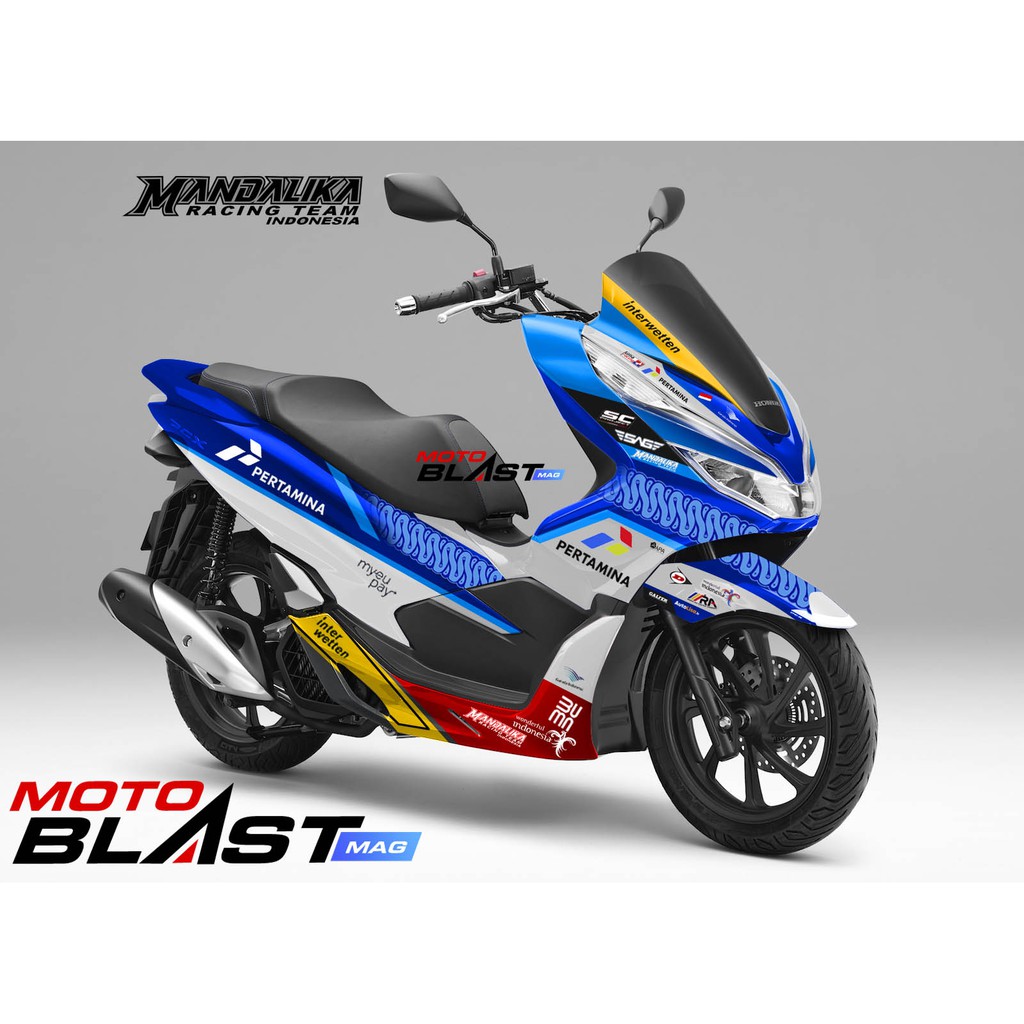 Decal Stiker Motoblast - PCX Livery Mandalika