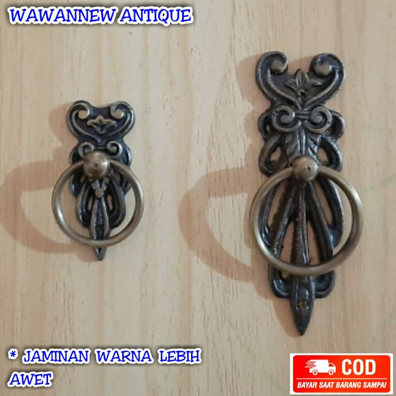 Handle / Tarikan Laci Lemari Jendela Pintu Rumah Motif Ukir 10.5cm