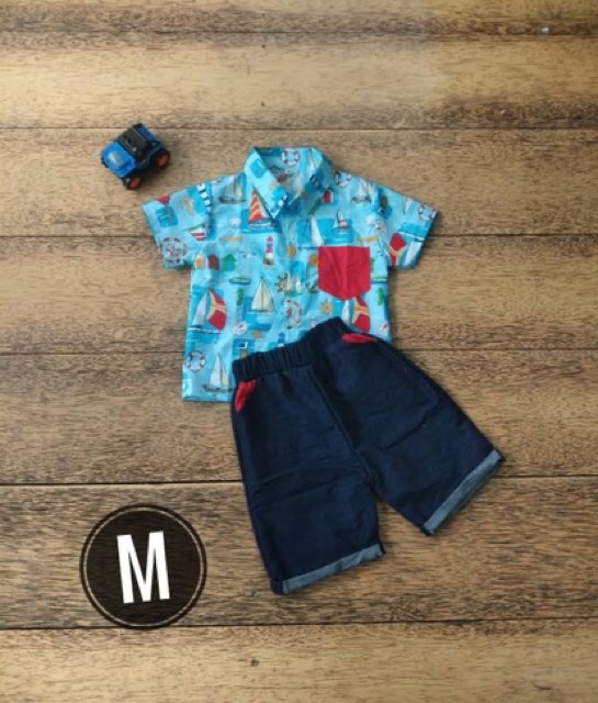 (bisa COD Harga Ecer Baju setelan arka anak laki, funny set boy bhn kaos adem dan celana katun catra