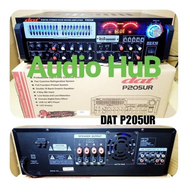 POWER AMPLI DAT P205UR POWER AMPLIFIER DAT P 205UR P205 UR P 205 UR