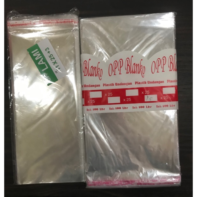 

Plastik OPP Lem Masker/Undangan/Jilbab (isi 100 lembar)