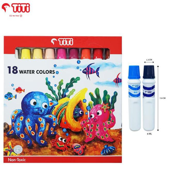 

Water Color / Cat Air Titi Wc-6Ml-18C / 18 Warna / Colors Best Seller