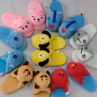 Sandal BT21 Sandal Slop kepala boneka BT21 BTS Shopee Sandal BT21 Sandal Slop kepala boneka BT21 BTS Shopee