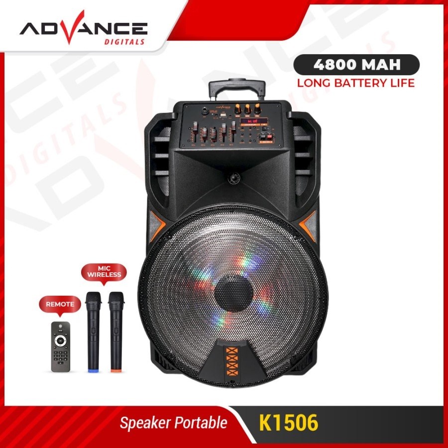 Advance K1506 Speaker Meeting Bluetooth Salon Aktif 15 Gratis Mic