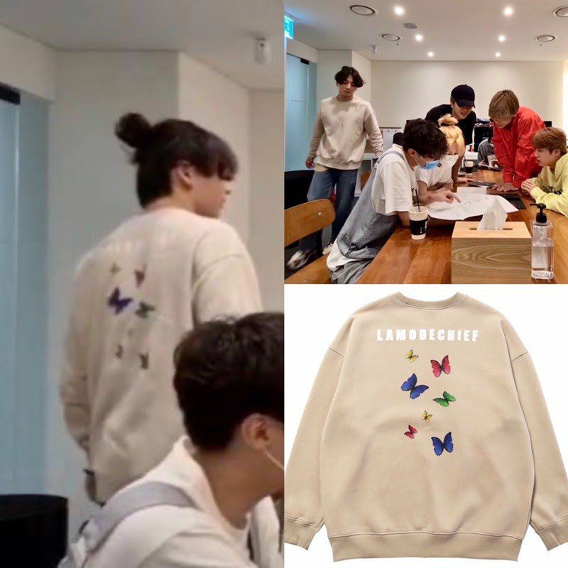 BTS Jungkook Style Lamo Butterfly // Basic Sweater BTS Jungkook JK style