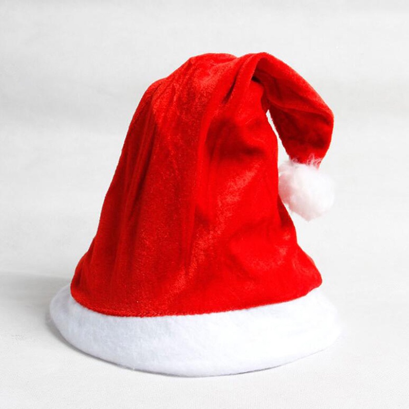 (Happy) 2020 Topi Santa Claus Mewah Untuk Kostum Natal