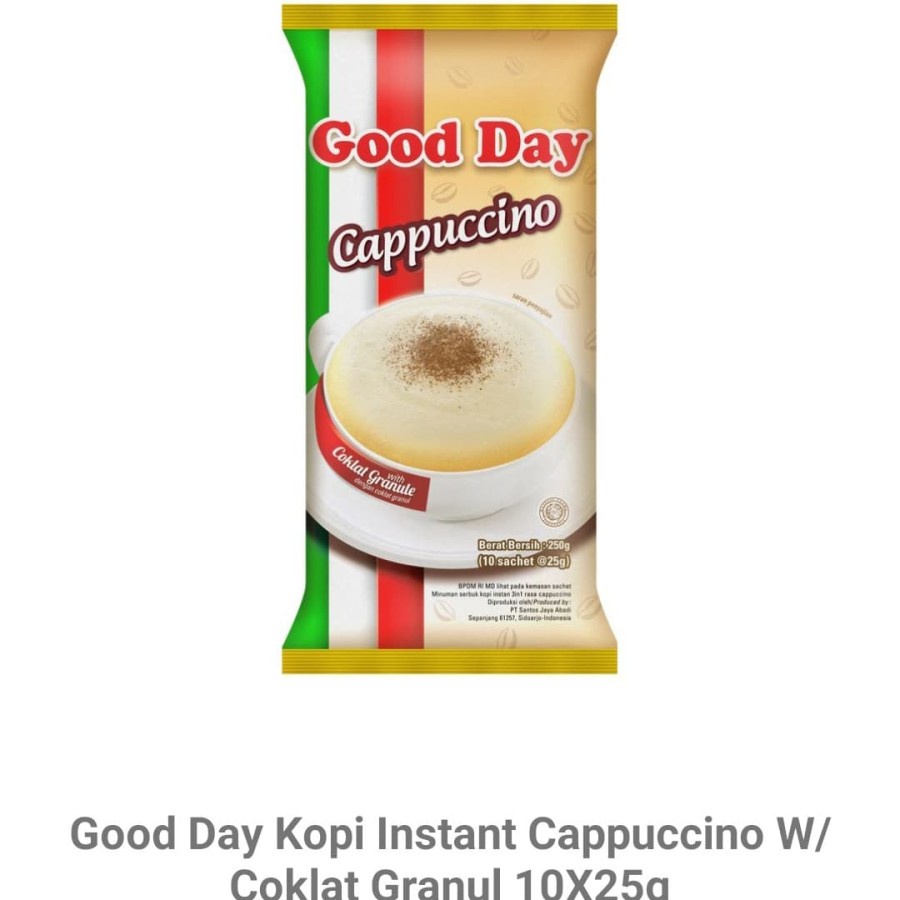 

Good Day 3in1Kopi 10 Sachet